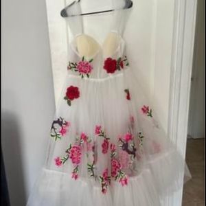 COPY - WHITE MESH DRESS SIZE 12